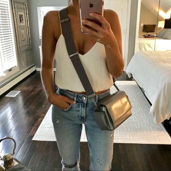 Gucci Handbags - GUCCI gray stone patent leather crossbody bag